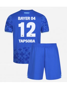 Bayer Leverkusen Edmond Tapsoba #12 Replika Tredje Kläder Barn 2025-26 Kortärmad (+ byxor)